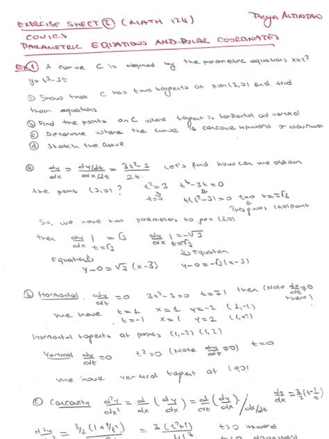 math  exercise sheet