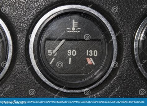 Dial Gauge For Engine Temperature Stock Photo Image Of Check Heat