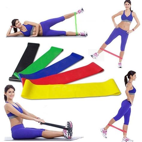 Kit 5 Mini Band Elastico Exercicio Academia Treino Em Casa Shopee Brasil