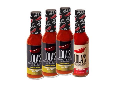 Lolas 4Pk Fine Hot Sauce Premium Bundle