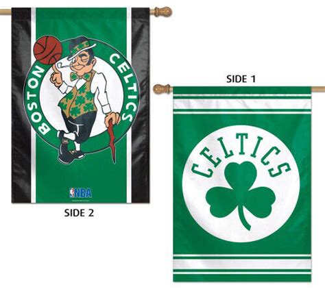 Boston Celtics Official Nba Team 2 Sided 28x40 Banner Flag Ebay