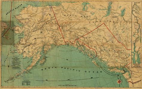 map maps alaska british columbia showing yukon cariboo
