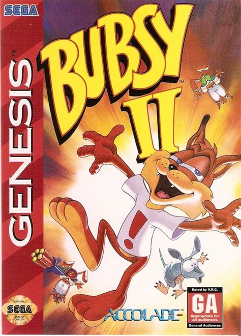 Bubsy II 1994 Genesis Box Cover Art MobyGames