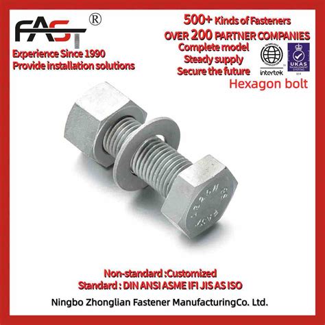 High Quality HDG ASTM A490m A325 Bolts High Strength Bolt China