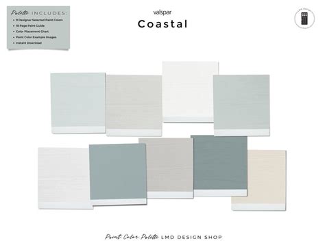 Some White And Grey Paint Samples With The Words Coastal On Them