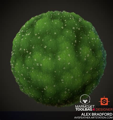 Artstation Stylized Moss Material