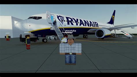 Ryanair Flight Pulling Into The Gate From Bratislava To Cardiff Roblox