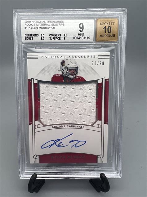 Kyler Murray National Treasures True Rookie Materials Signatures