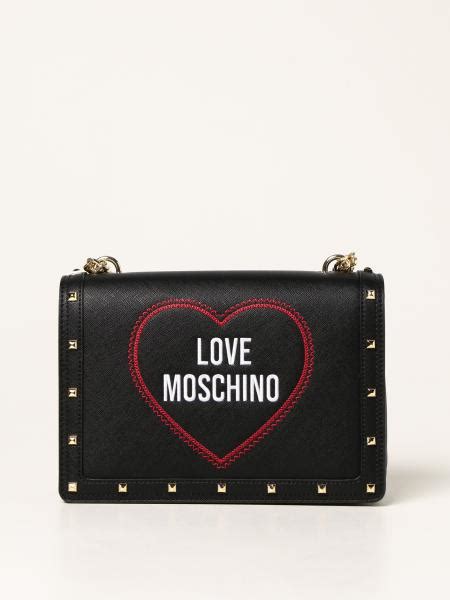 Love Moschino Borsa In Pelle Sintetica Con Logo Nero Borse A