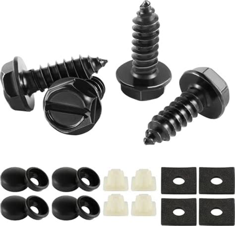 Amazon Livtee Rustproof License Plate Screws For Securing License