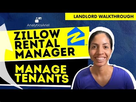 Zillow Rental Manager Manage Tenants Landlord Walkthrough YouTube