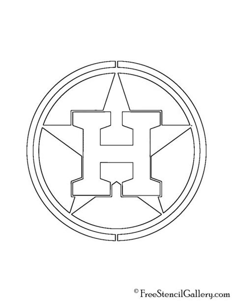 MLB - Houston Astros Logo Stencil | Free Stencil Gallery