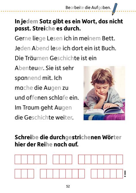 Mein Bungsheft Lesen Klasse Vom Satz Zum Text Nr