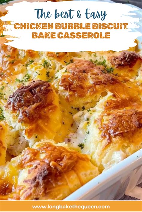 Chicken Bubble Biscuit Bake Casserole