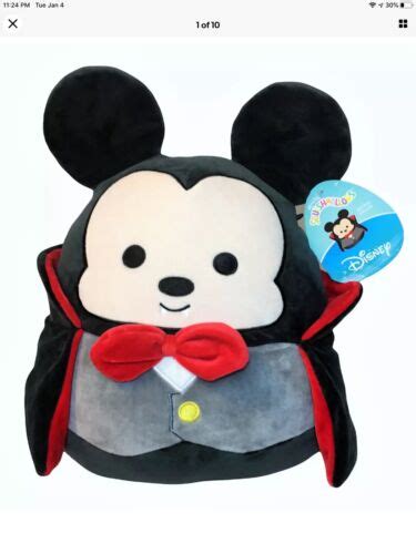 Squishmallow Disney Mickey Mouse Dracula Vampire Halloween Nwt 15