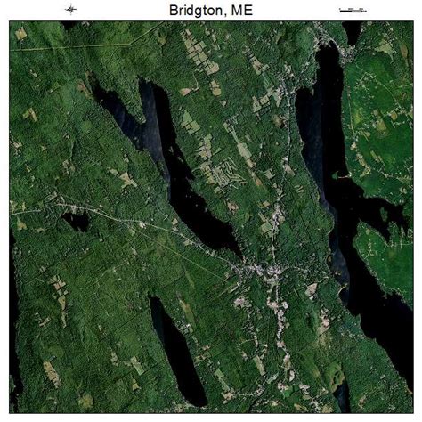 Aerial Photography Map of Bridgton, ME Maine