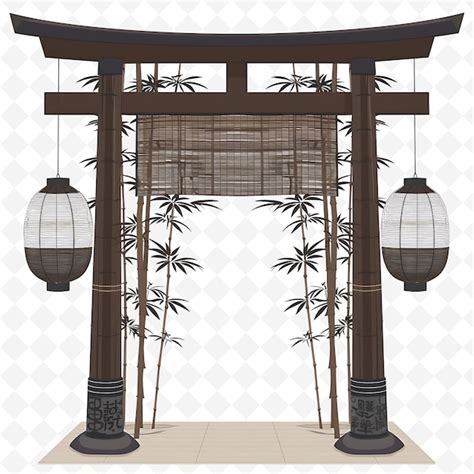 Png Asian Inspired Gate With Zen Wedding Decorations Gate Is Dec