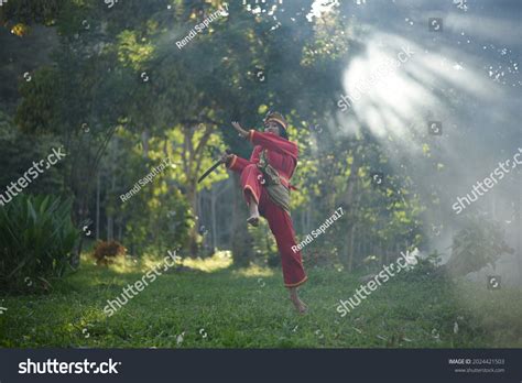 Pencak Silat Traditional Indonesian Martial Art Stock Photo 2024421503