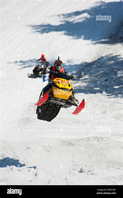 Snowmobiling Action And Speed Hi Res Stock Photography And Images Alamy