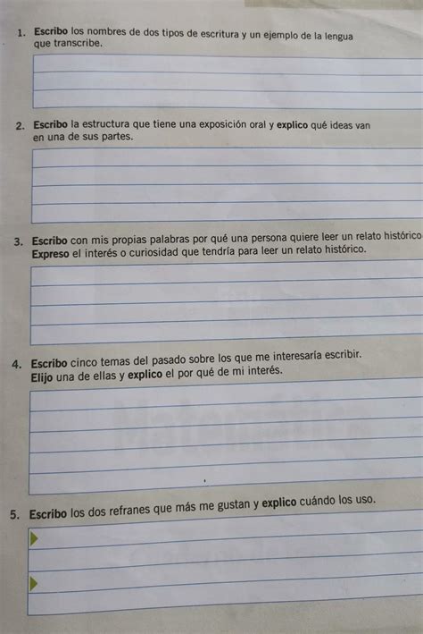 1 Escribo Los Nombres De Dos Tipos De Escritura Y Un Ejemplo De La