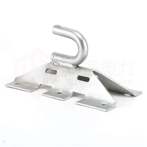 Anchor Bracket Hot Dip Galvanized Anchor Hook For Cable Pole Fiber