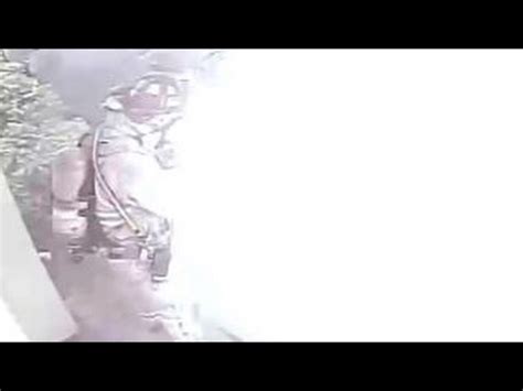 Powerful backdraft catches firefighters by surprise - YouTube