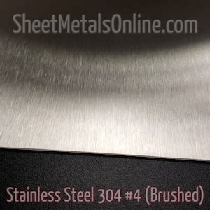 20 Gauge 0 036 Stainless Steel Sheet Metal 304 4 Brushed Finish Etsy