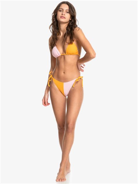 Colour Block Haut De Bikini Triangle Coulissant Pour Femme Quiksilver