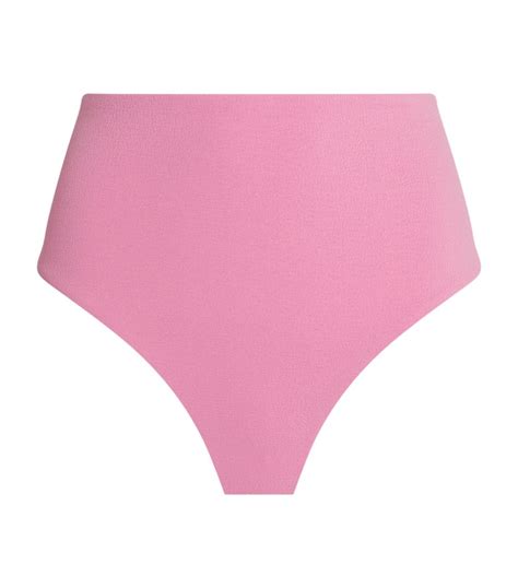 Matteau Pink High Waist Bikini Bottoms Harrods UK