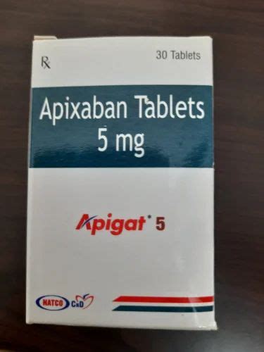 Apixaban 5 Mg Tablet At Rs 450box Anti Cancer Medicines In