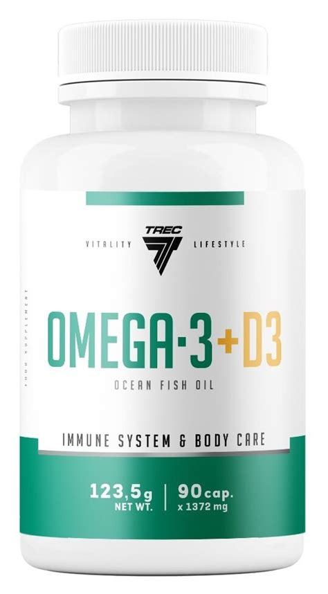 TREC NUTRITION Vitality 90 kapsułek Kwasy Omega 3 Witamina D3