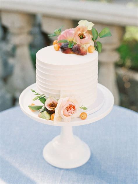 One Tier Wedding Cake Ideas From Simple To Rustic