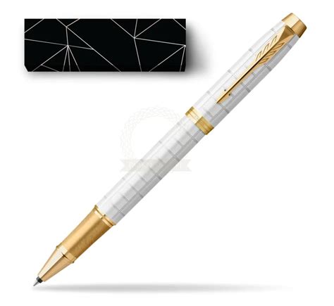 Parker IM Premium Pearl GT Rollerball Pen In Cover Lucky In Cover Lucky