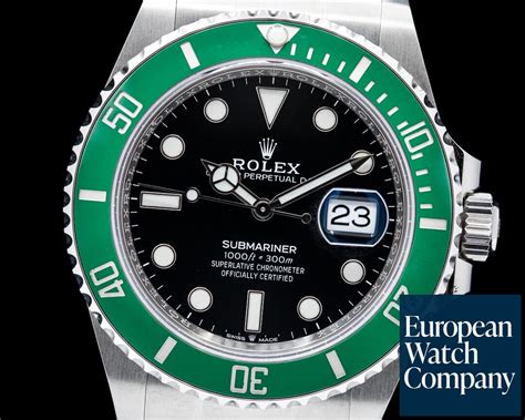 Rolex Lv Submariner Date Lv Kermit Green Ceramic Bezel Mm