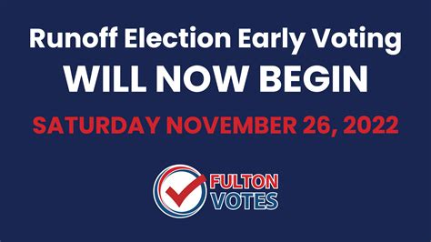 Early Voting in Fulton County Will Begin on November 26