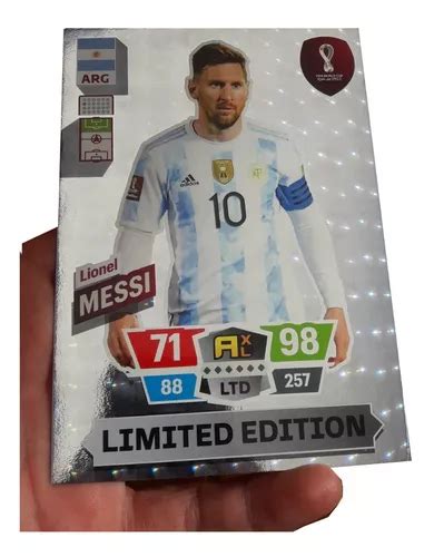 Lionel Messi Carta Adrenalyn Xxl Limited Mundial Qatar En Venta En