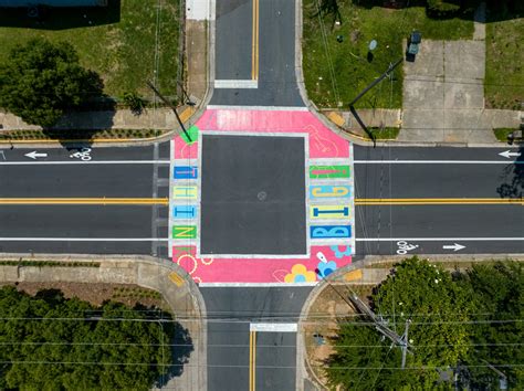 Asphalt Art Mural At Saxon St And Tucker St Tallahassee Arts Guide