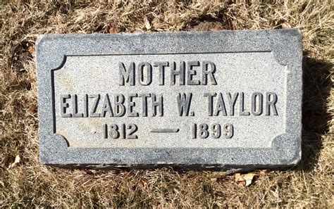 Elizabeth Wardle Taylor 1812 1899 Mémorial Find a Grave