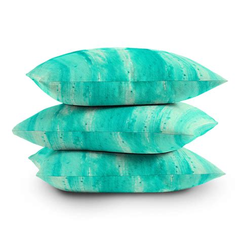 Modern Dance Aqua Passion Outdoor Throw Pillow Madart Inc