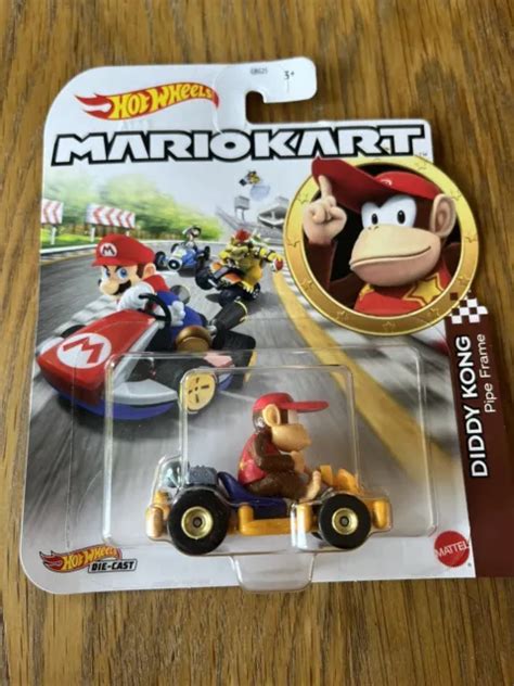 HOT WHEELS MARIO Kart Diddy Kong Cadre De Tuyau EUR PicClick FR