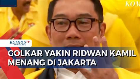 Golkar Yakin Ridwan Kamil Menang Di Pilgub Jakarta Pdip Sebut Kim Plus