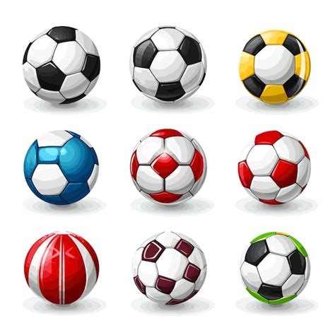 Premium Vector Soccer Ball Icons Set Football Icons Set