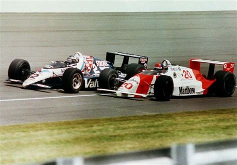 Al Unser Jr vs Emerson Fittipaldi in 1989 Indy 500 Indy Car Racing ...