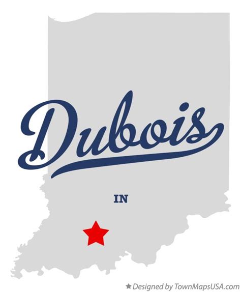 Map of Dubois, IN, Indiana