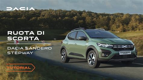 Dacia Sandero Stepway Come Montare La Ruota Di Scorta Youtube