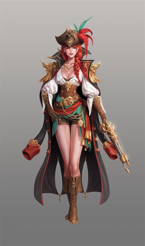 Pirate Concept Art Dongjun Seo Pirate Art Pirates Pirate Woman