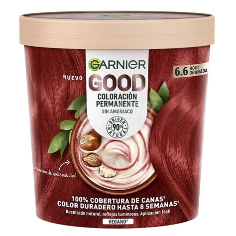 GARNIER GOOD Coloración permanente sin amoniaco fórmula vegana tono 6 6