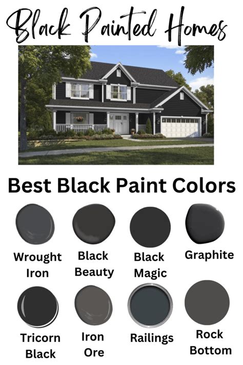 8 Black House Exteriors & Black Paint Colors You'll Love