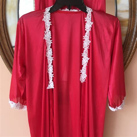 S S Piece Red Lingerie Pj Set Etsy