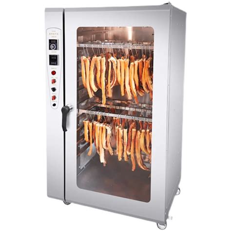 Commercial Large Rotating Meat Smoker Gas Meat Smoker Food Grade